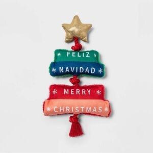 Plush Rope Tree Dog Toy - Wondershop Feliz Navidad - NEW WITH TAGS